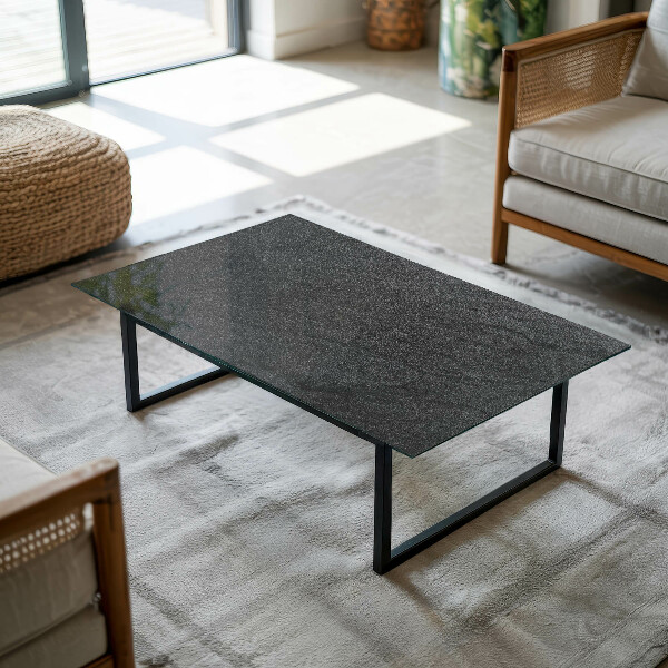 Rectangular table top Stone texture motif