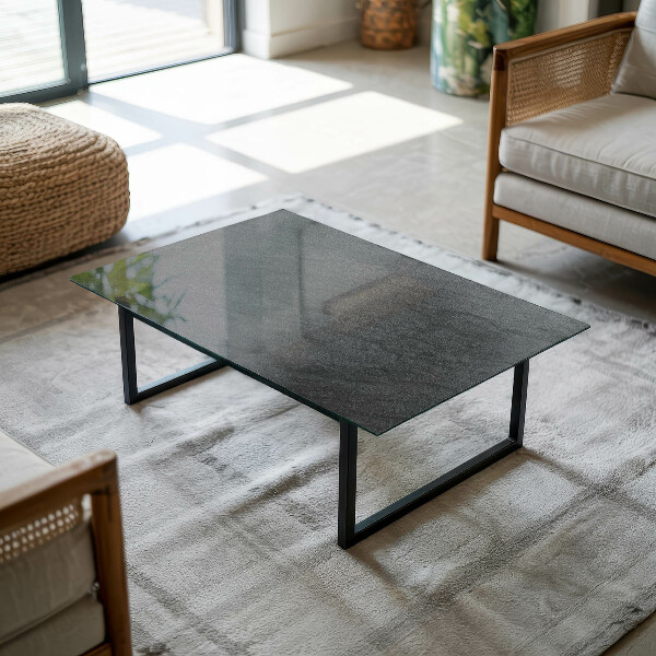 Rectangular table top Stone texture motif