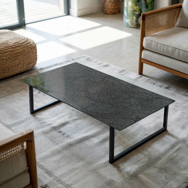 Rectangular table top Stone texture motif