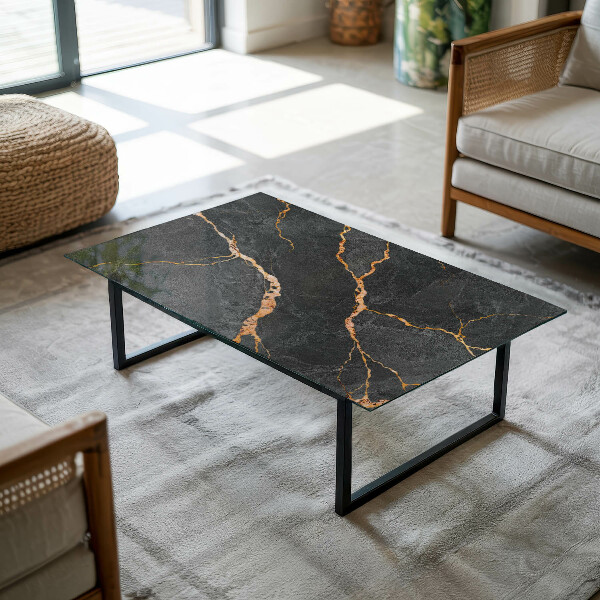 Rectangular table top Marble veins in design