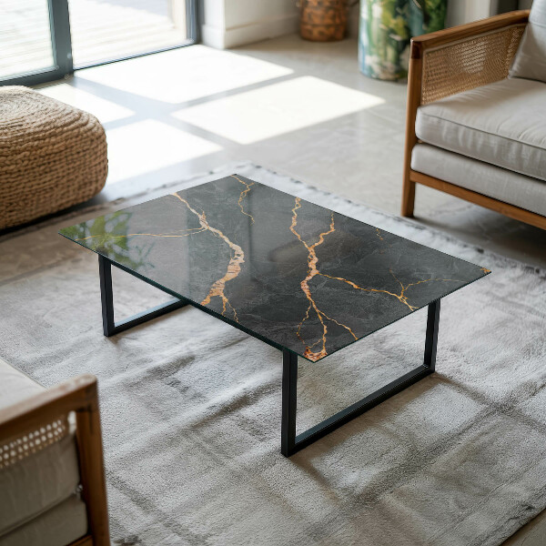 Rectangular table top Marble veins in design