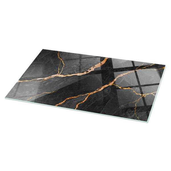 Rectangular table top Marble veins in design