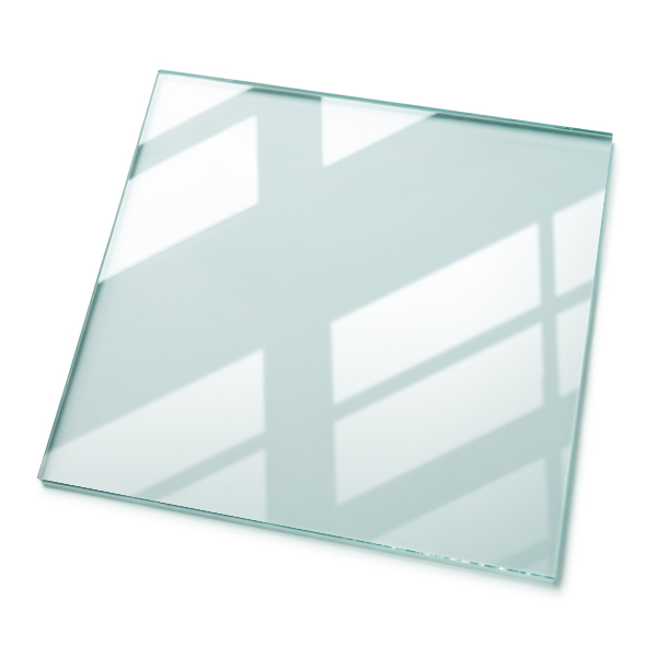 Rectangular transparent table top