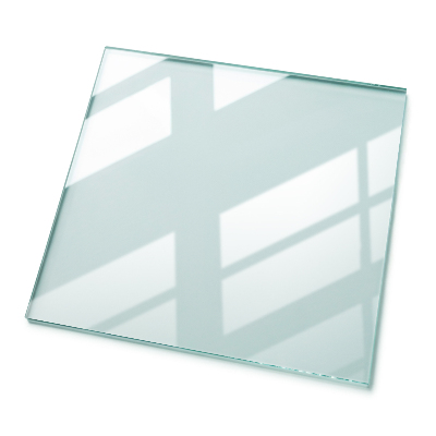 Rectangular transparent table top