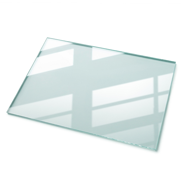 Rectangular transparent table top
