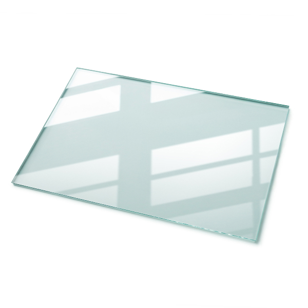 Rectangular transparent table top