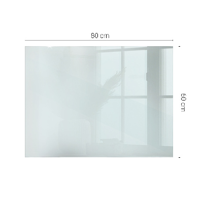 Rectangular transparent table top