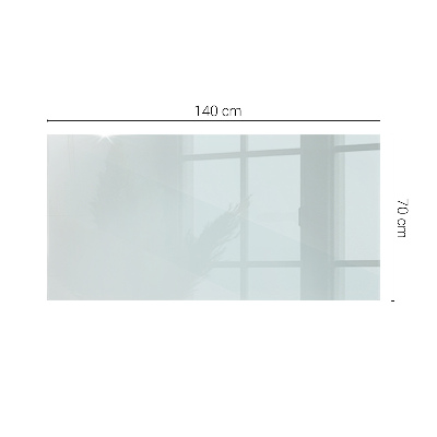 Rectangular transparent table top