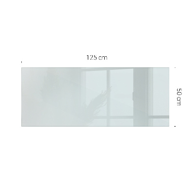 Rectangular transparent table top