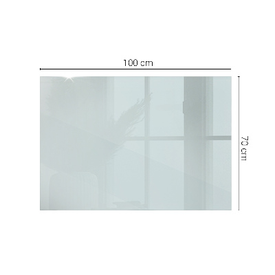 Rectangular transparent table top