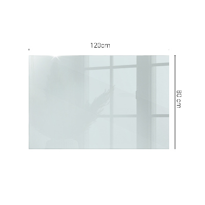 Rectangular transparent table top