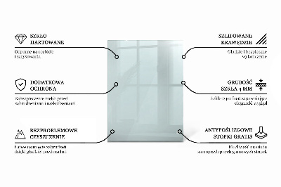 Rectangular transparent table top