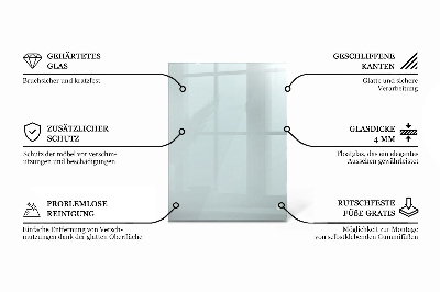 Rectangular transparent table top