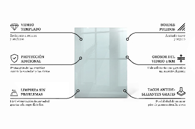 Rectangular transparent table top