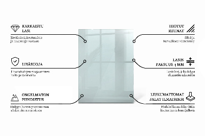 Rectangular transparent table top