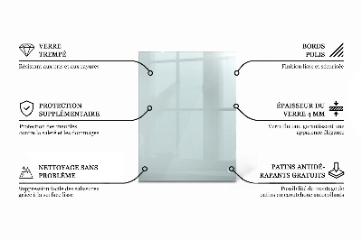 Rectangular transparent table top