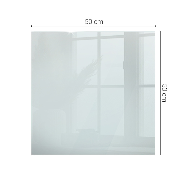 Rectangular transparent table top