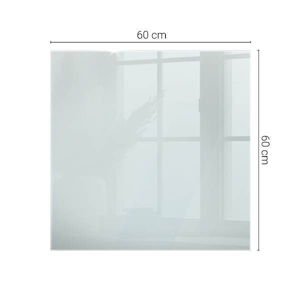 Rectangular transparent table top