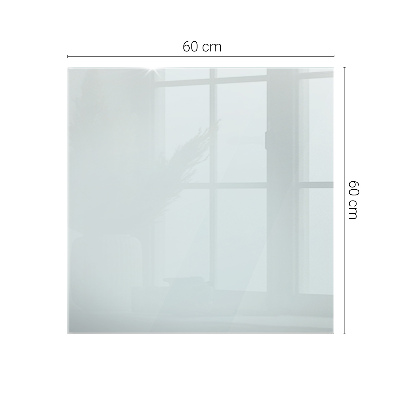 Rectangular transparent table top