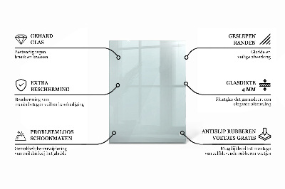 Rectangular transparent table top