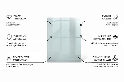 Rectangular transparent table top