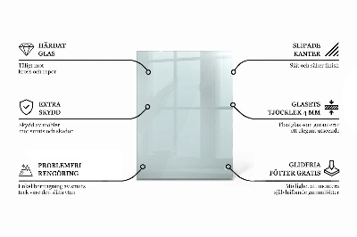 Rectangular transparent table top