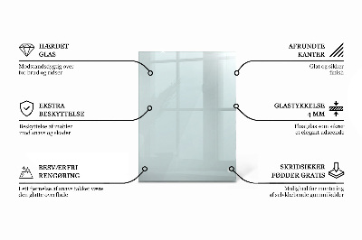 Rectangular transparent table top