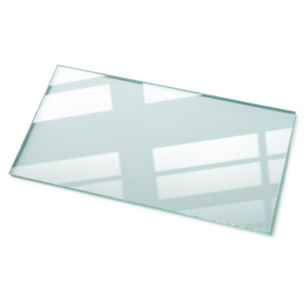 Rectangular transparent table top