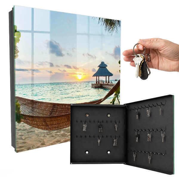 Key cabinet for wall Relaxing on the beach