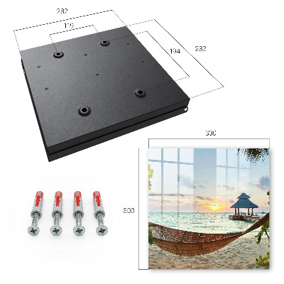 Key cabinet for wall Relaxing on the beach