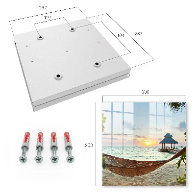 Key cabinet for wall Relaxing on the beach