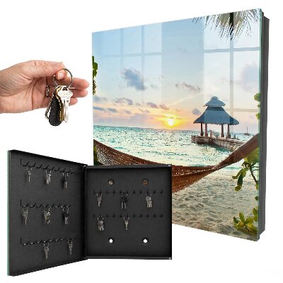 Key cabinet for wall Relaxing on the beach