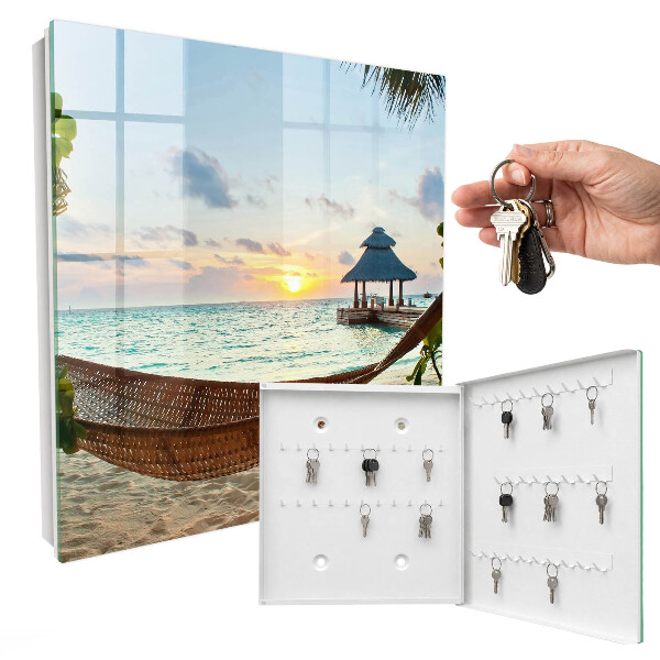 Key cabinet for wall Relaxing on the beach
