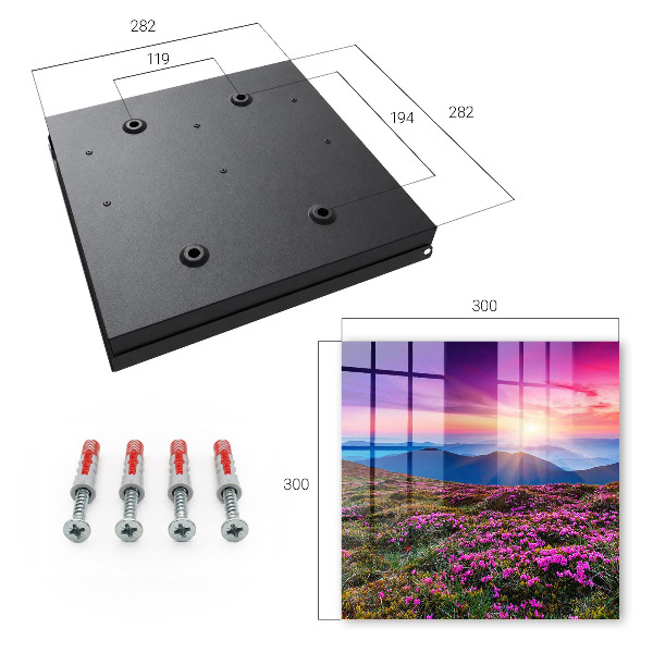 Key cabinet for wall Mountain morning