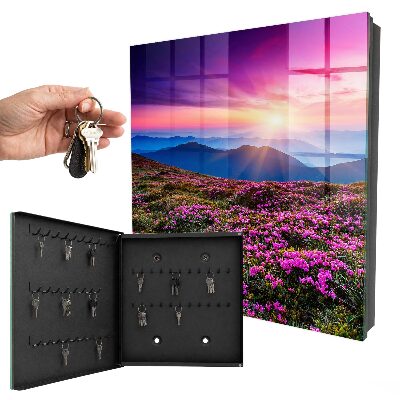 Key cabinet for wall Mountain morning