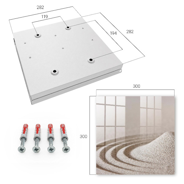 Key storage box Zen garden