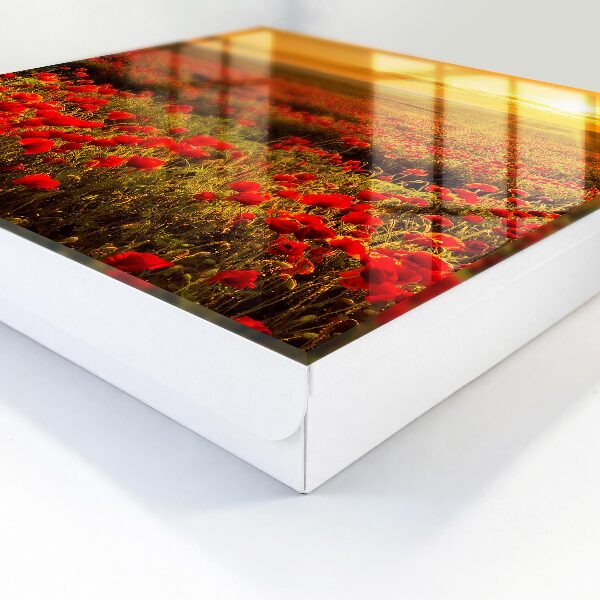 Key cabinet for wall Poppy fields