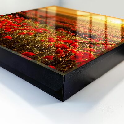 Key cabinet for wall Poppy fields