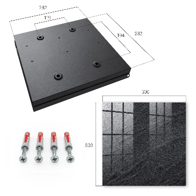 Key cabinet for wall Stone structure