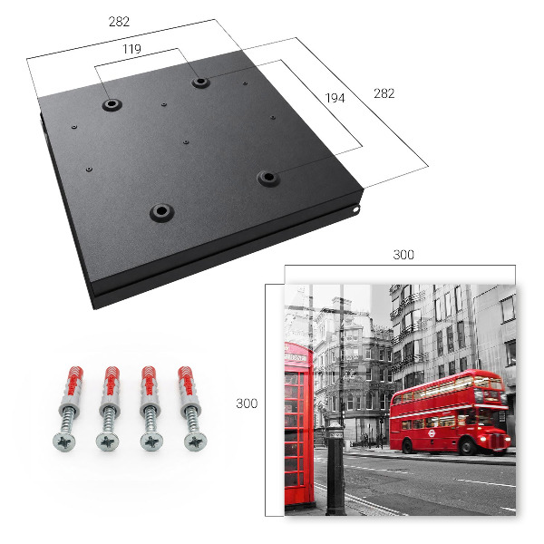 Key storage box London's Contrast