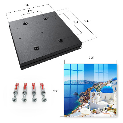 Key cabinet for wall Greek island
