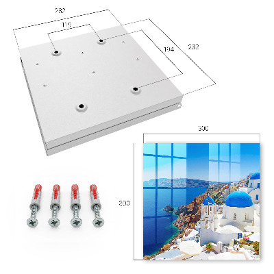 Key cabinet for wall Greek island