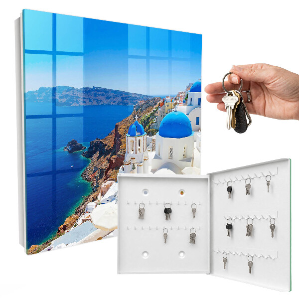 Key cabinet for wall Greek island