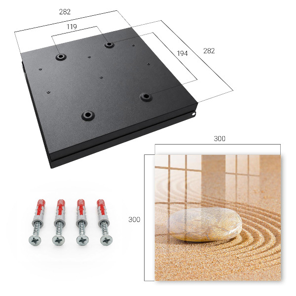 Key box A stone in the sand
