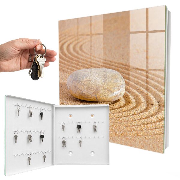 Key box A stone in the sand