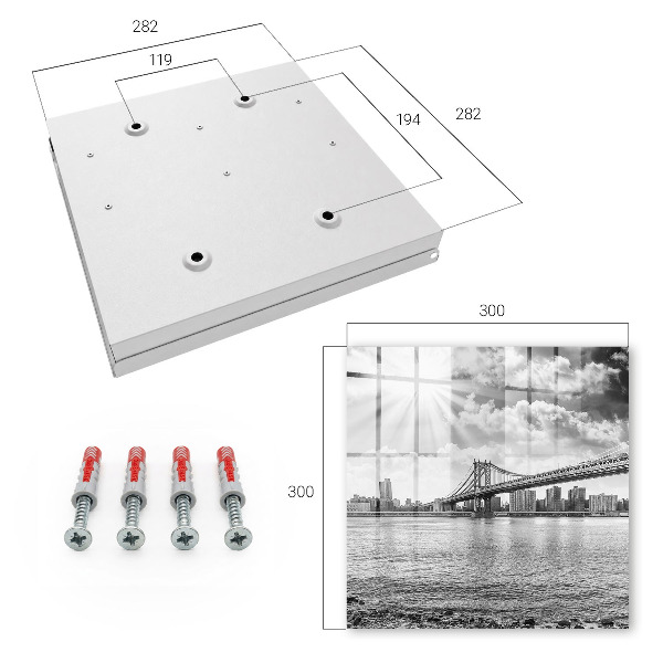 Key storage box The city and the bridge
