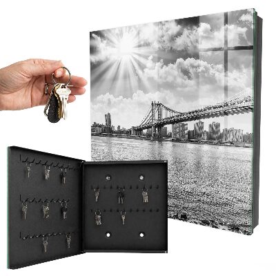 Key storage box The city and the bridge