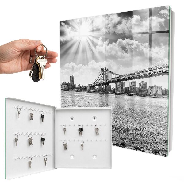 Key storage box The city and the bridge