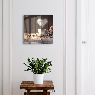 Key cabinet for wall Coffee heart