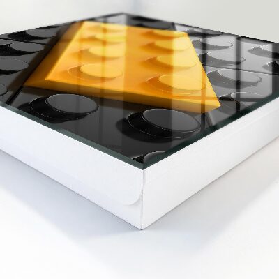 Key cabinet for wall Yellow block